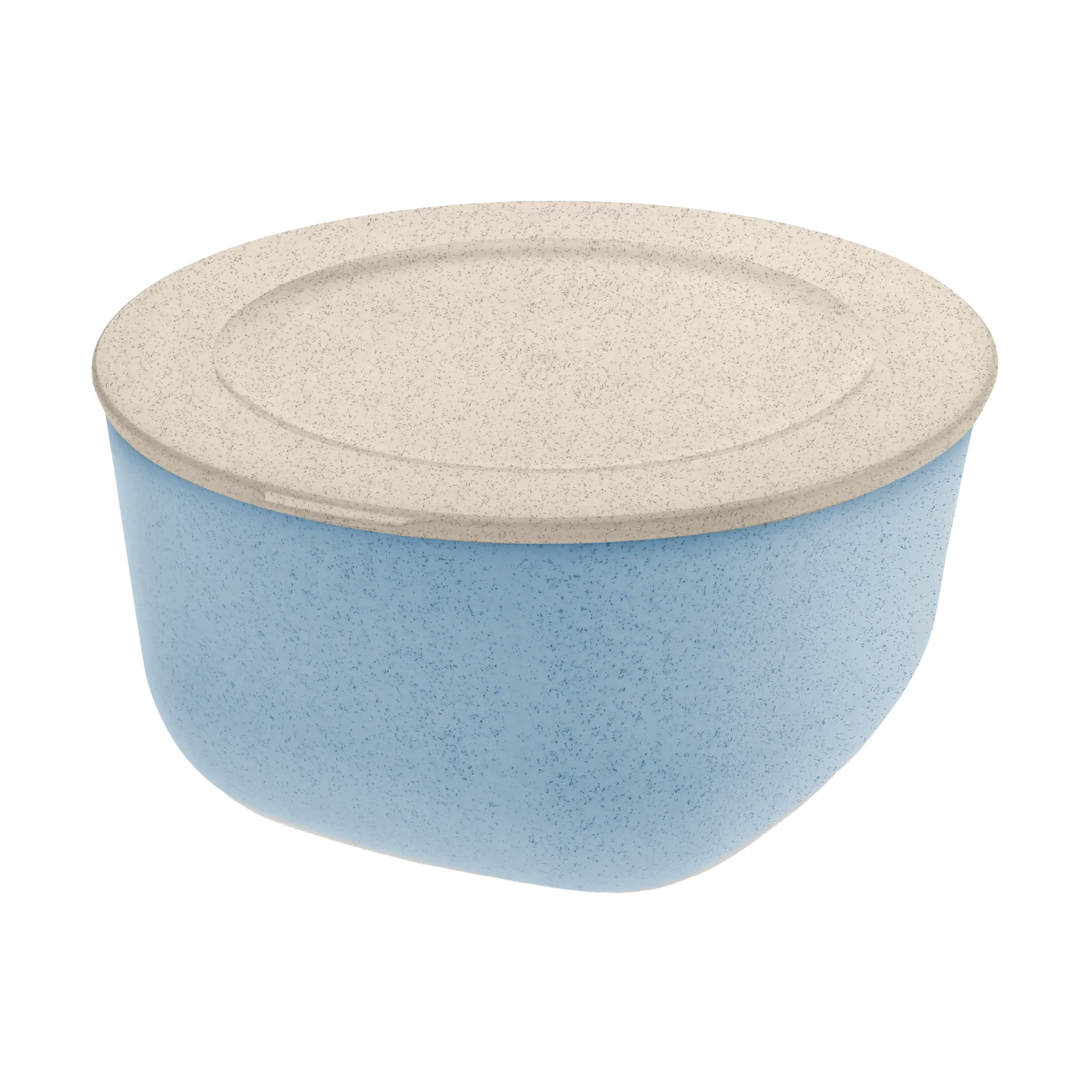 Ciotola/contenitore con coperchio Connect 2 L biocircolare termoplastica, Nature flower blue Koziol