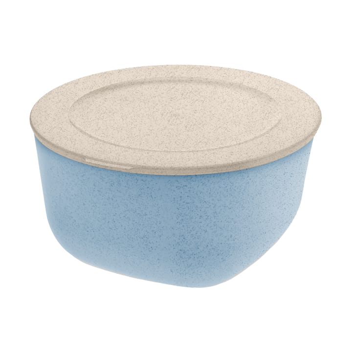 Ciotola/contenitore con coperchio Connect 2 L biocircolare termoplastica - Nature flower blue - Koziol