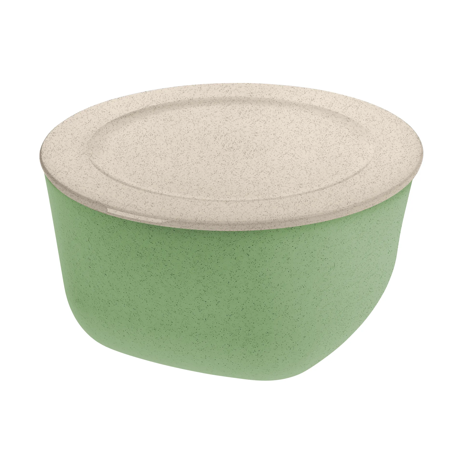 Ciotola/contenitore con coperchio Connect 4 L biocircolare termoplastica, Nature leaf green Koziol