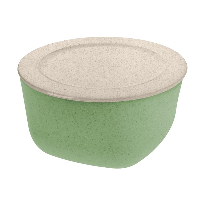 Ciotola/contenitore con coperchio Connect 4 L biocircolare termoplastica - Nature leaf green - Koziol