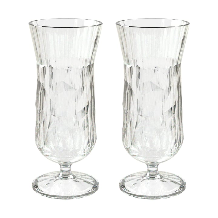 Club No. 17 bicchieri da cocktail in plastica, 40 cl, confezione da 2 - Cristallo trasparente - Koziol