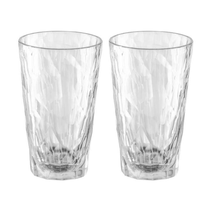 Club No. 6 bicchieri da cocktail in plastica, 30 cl, confezione da 2 - Cristallo trasparente - Koziol