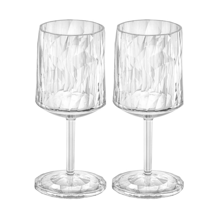 Club No. 9 calici da vino in plastica, 20 cl, confezione da 2, Cristallo trasparente Koziol