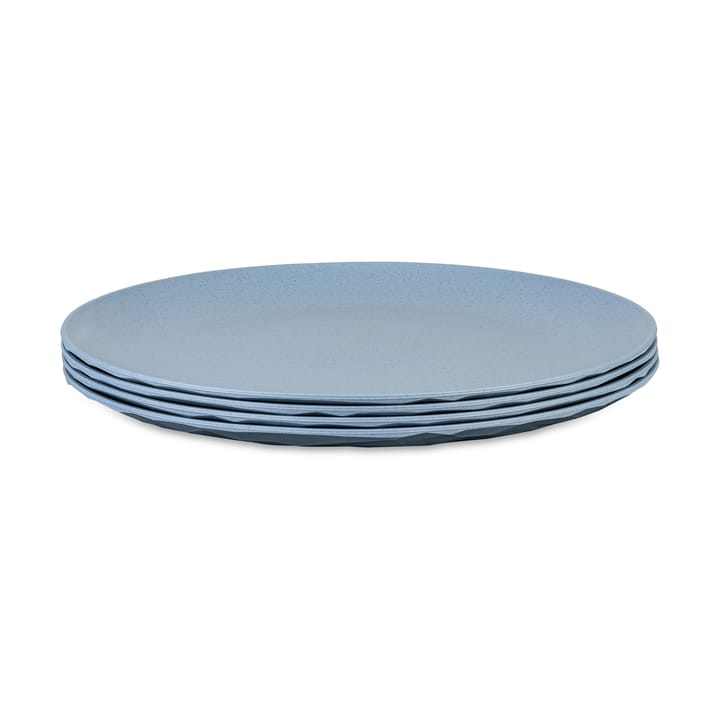 Piatto Club Ø26 cm confezione da 4 biocircolare termoplastica - Nature flower blue - Koziol