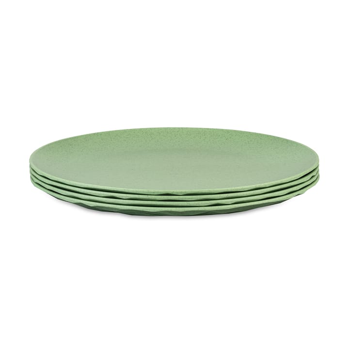 Piatto Club Ø26 cm confezione da 4 biocircolare termoplastica - Nature foglia verde - Koziol