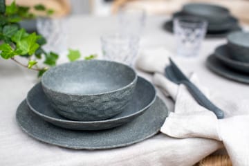 Piatto fondo Club Ø22 cm confezione da 4 biocirk termoplastica - Nature ash grey - Koziol