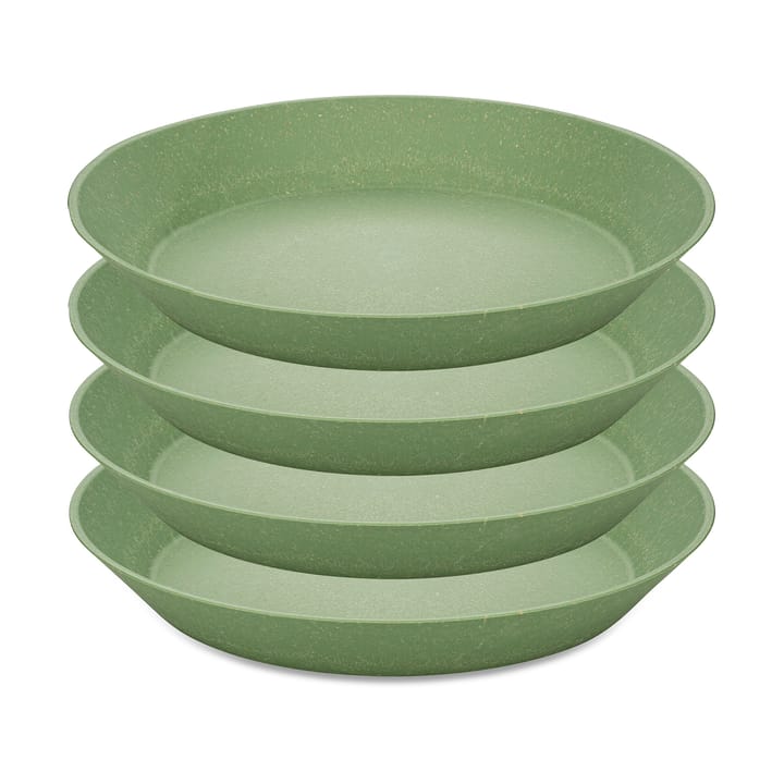 Piatto fondo Connect, Ø 24 cm, confezione da 4 - Nature leaf green - Koziol