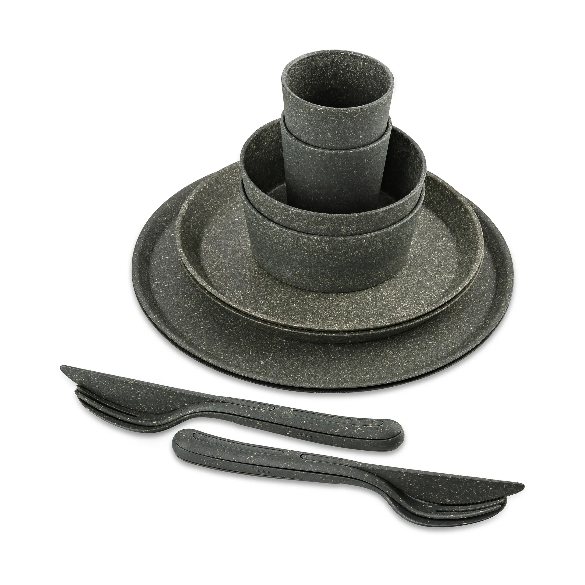 Servizio Connect Helsinki, 10 pezzi, Nature ash grey Koziol