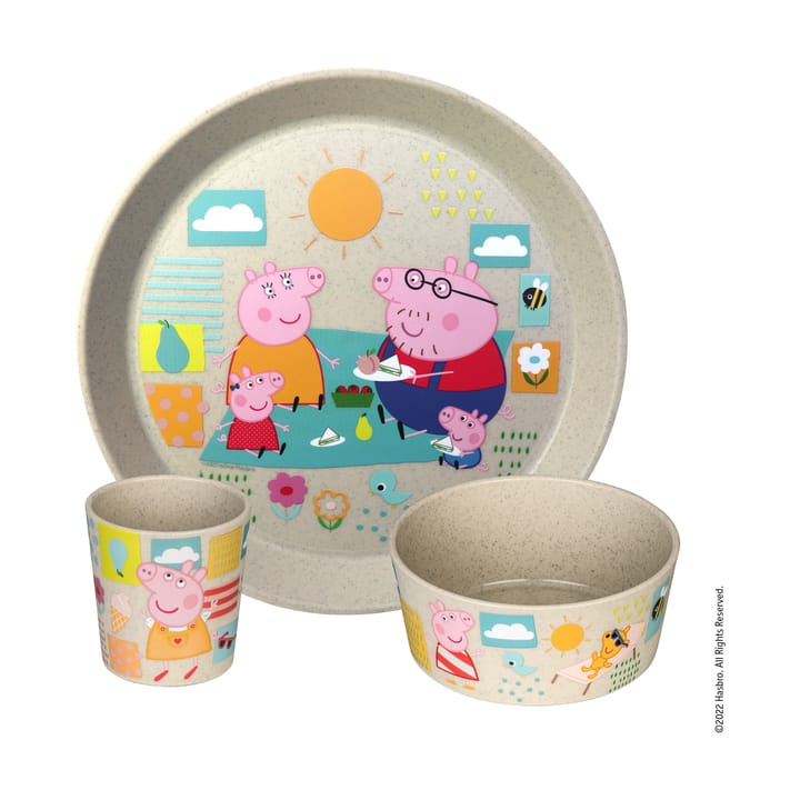 Servizio per bambini Connect, 3 pezzi - Greta Pig - Koziol