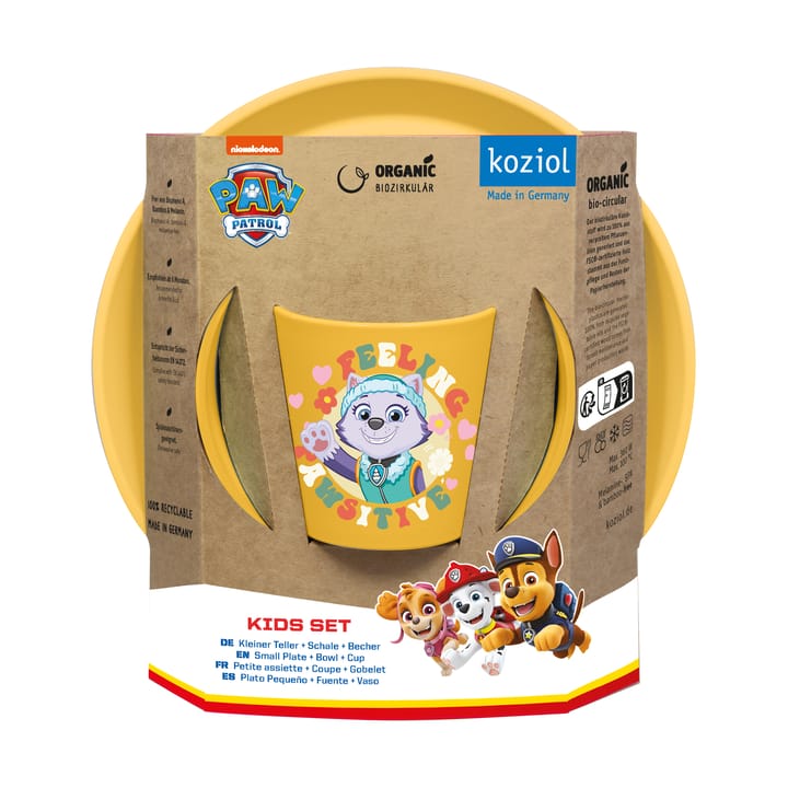 Set da pranzo per bambini Connect Paw Patrol 3 pezzi - Giallo - Koziol