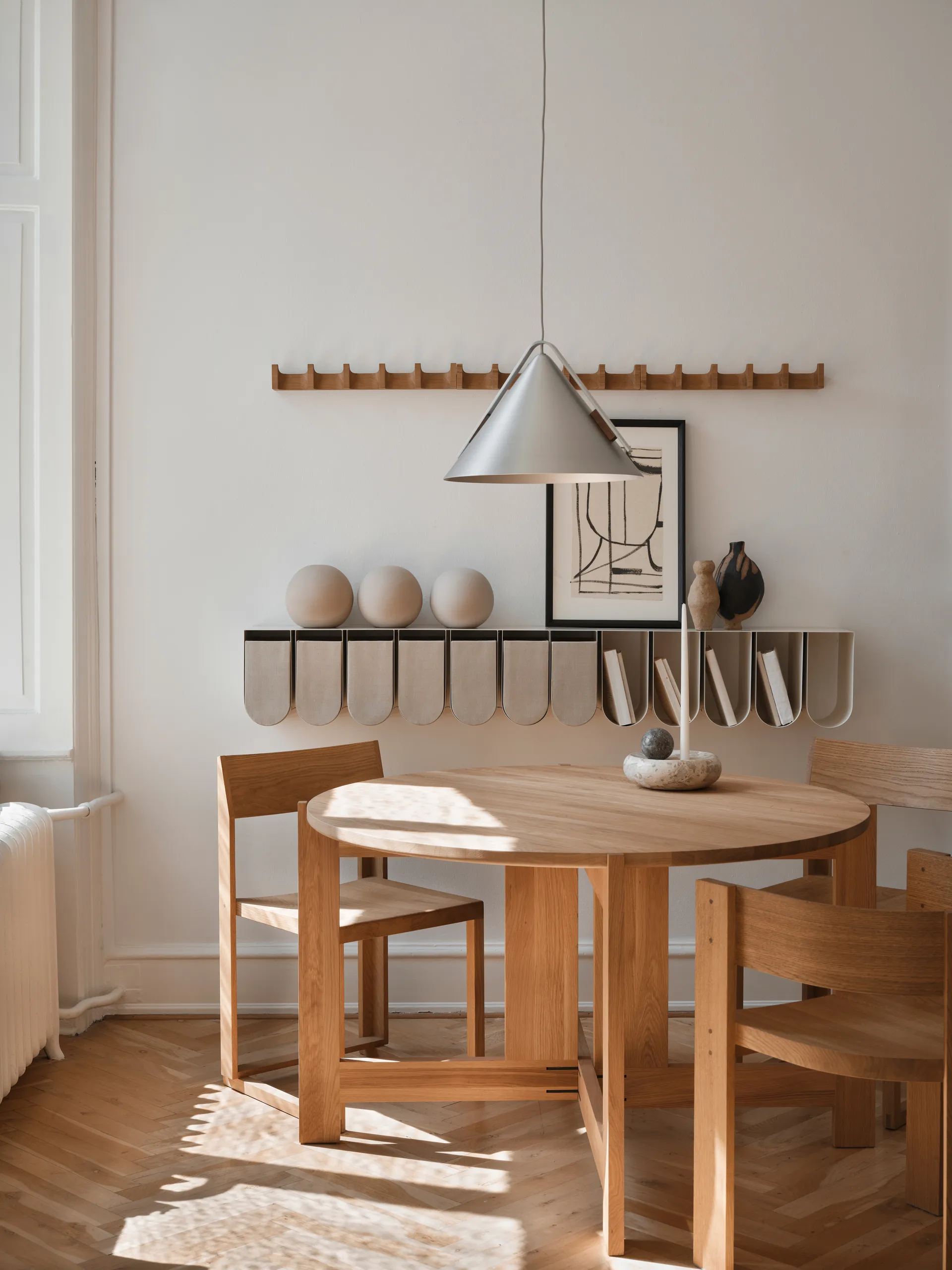 Appendiabiti Column 49 cm, Rovere oliato in tonalità calda Kristina Dam Studio