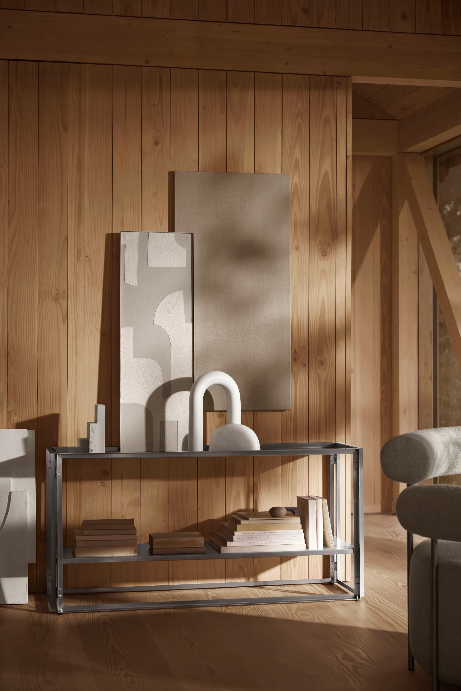 Consolle Foldable 124x60 cm, Acciaio inox spazzolato Kristina Dam Studio