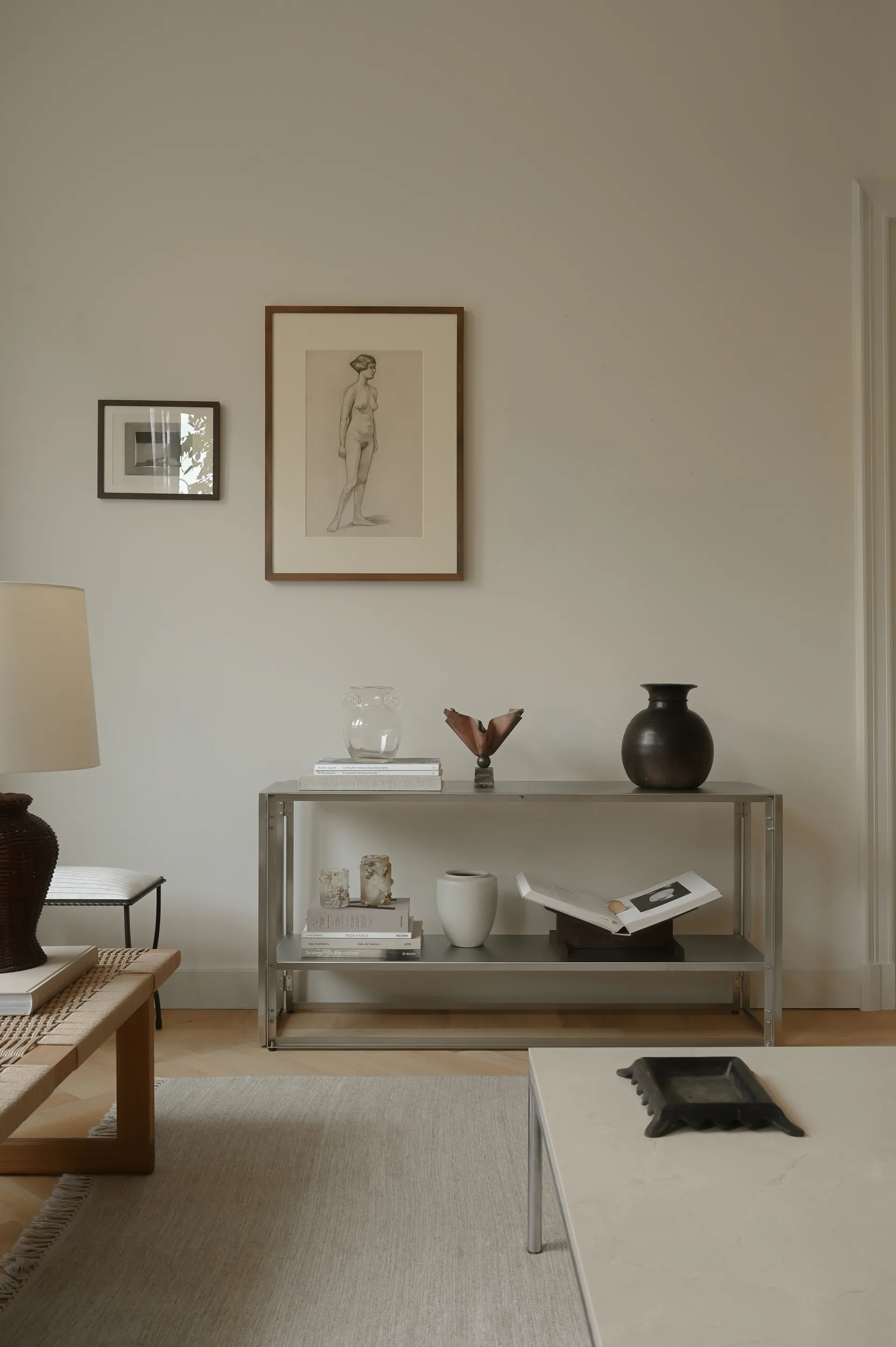 Consolle Foldable 124x60 cm, Acciaio inox spazzolato Kristina Dam Studio