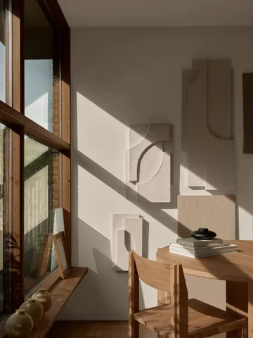 Decorazione da parete Serif Relief S - Off white - Kristina Dam Studio