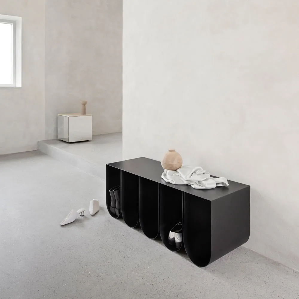 Panca Curved, beige Kristina Dam Studio