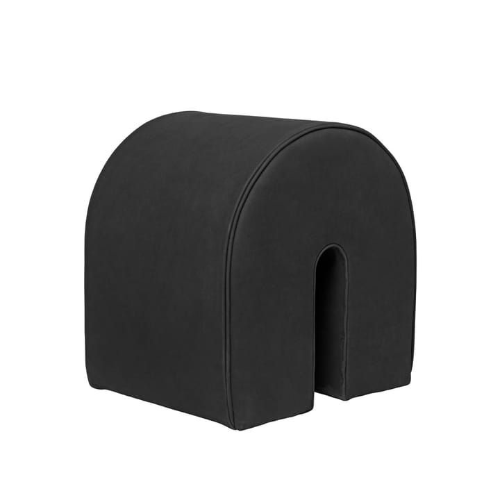 Pouf Curved - cuoio nero - Kristina Dam Studio