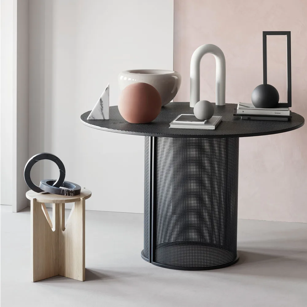 Stool sgabello rotondo, Rovere, Ø36x42 cm Kristina Dam Studio