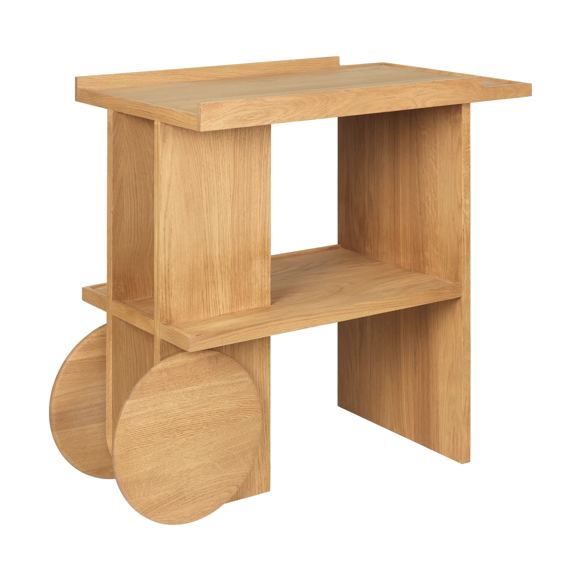 Tavolino laterale Axis 42x80 cm, Rovere laccato in tonalità calda Kristina Dam Studio