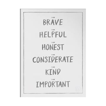 I am poster 30x40 cm - Grigio scuro - Kunskapstavlan®