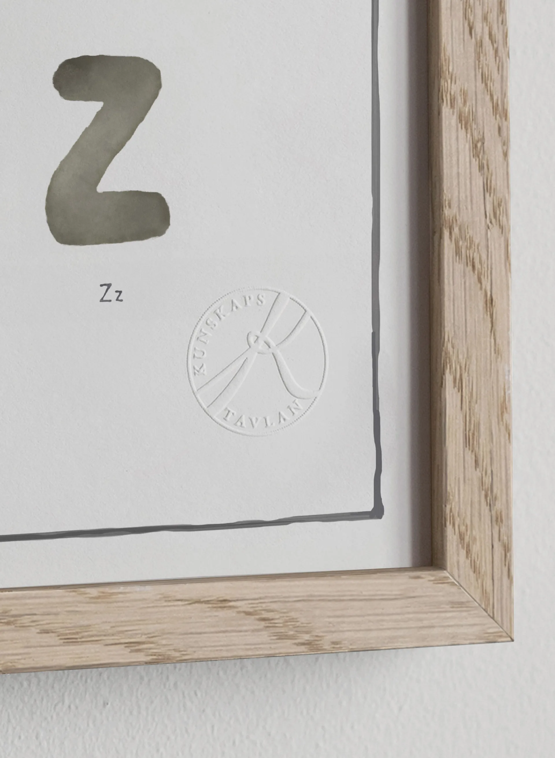 Il poster acquerello dell'alfabeto, 50x70 cm Kunskapstavlan®