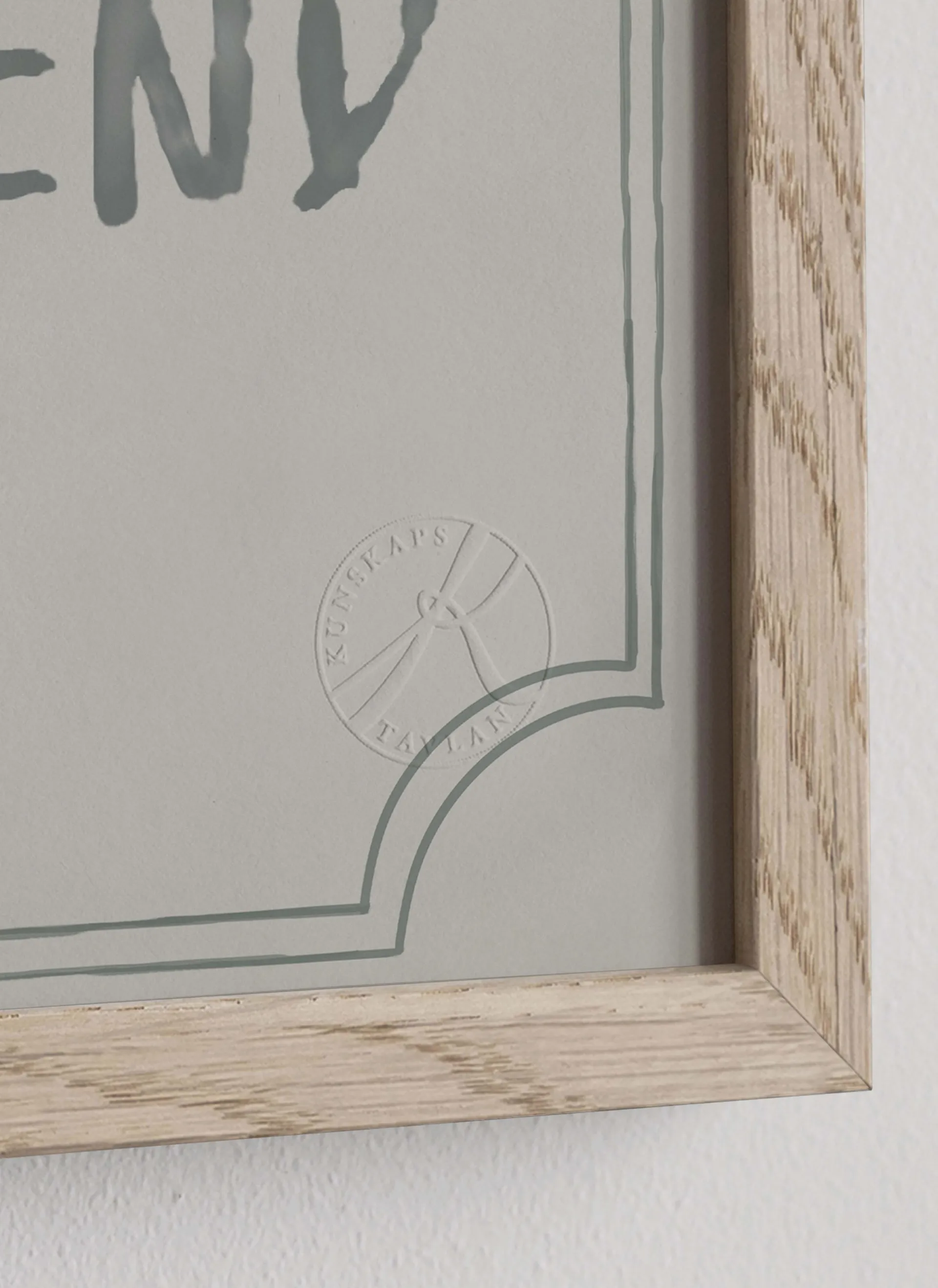 Poster diploma buon amico 21x30 cm, Dusty mint Kunskapstavlan®