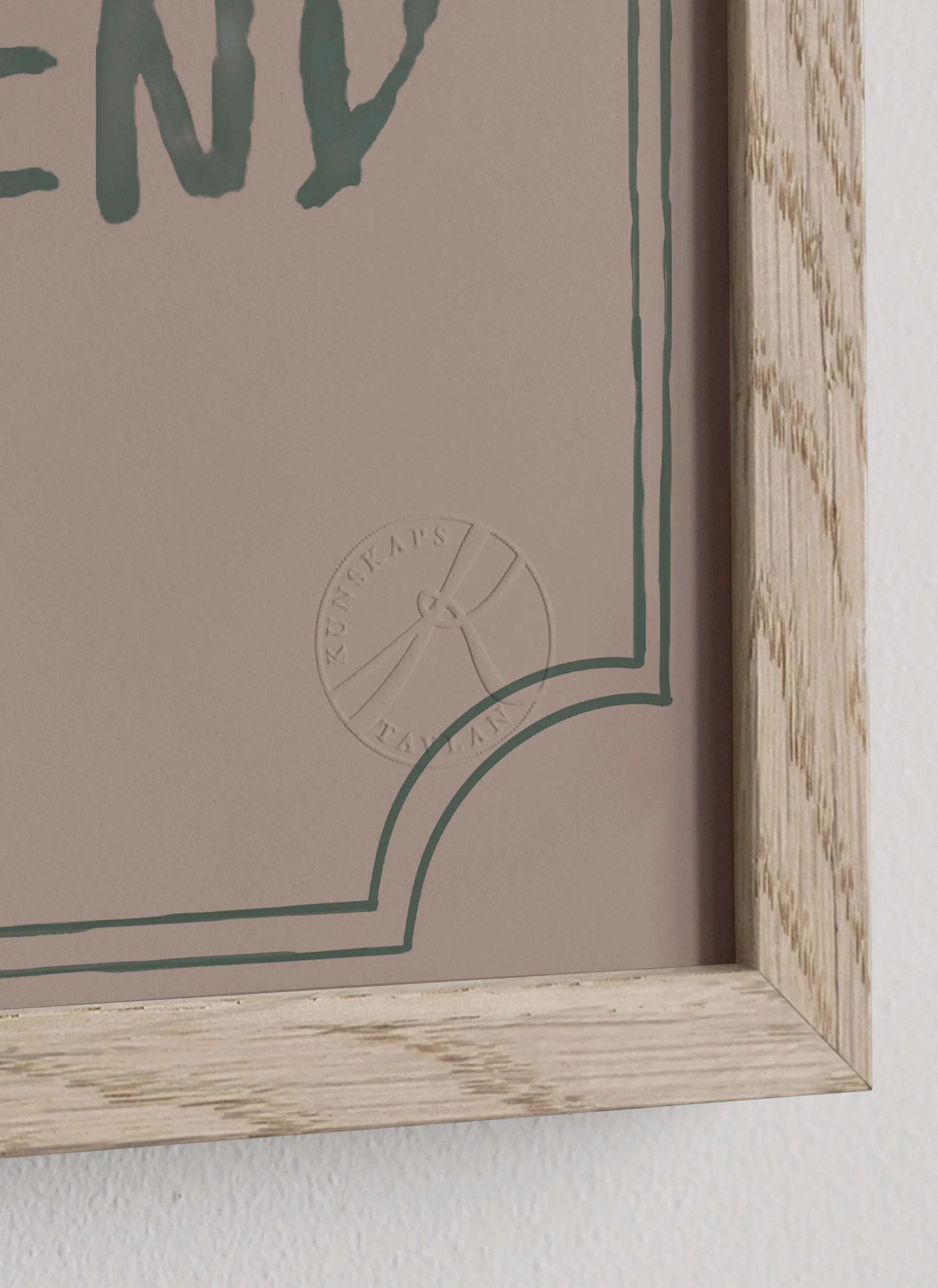 Poster diploma buon amico 21x30 cm, Dusty rose Kunskapstavlan®