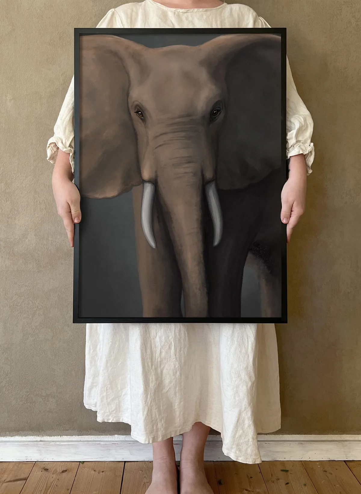 Poster elefante della foresta, 50x70 cm Kunskapstavlan®