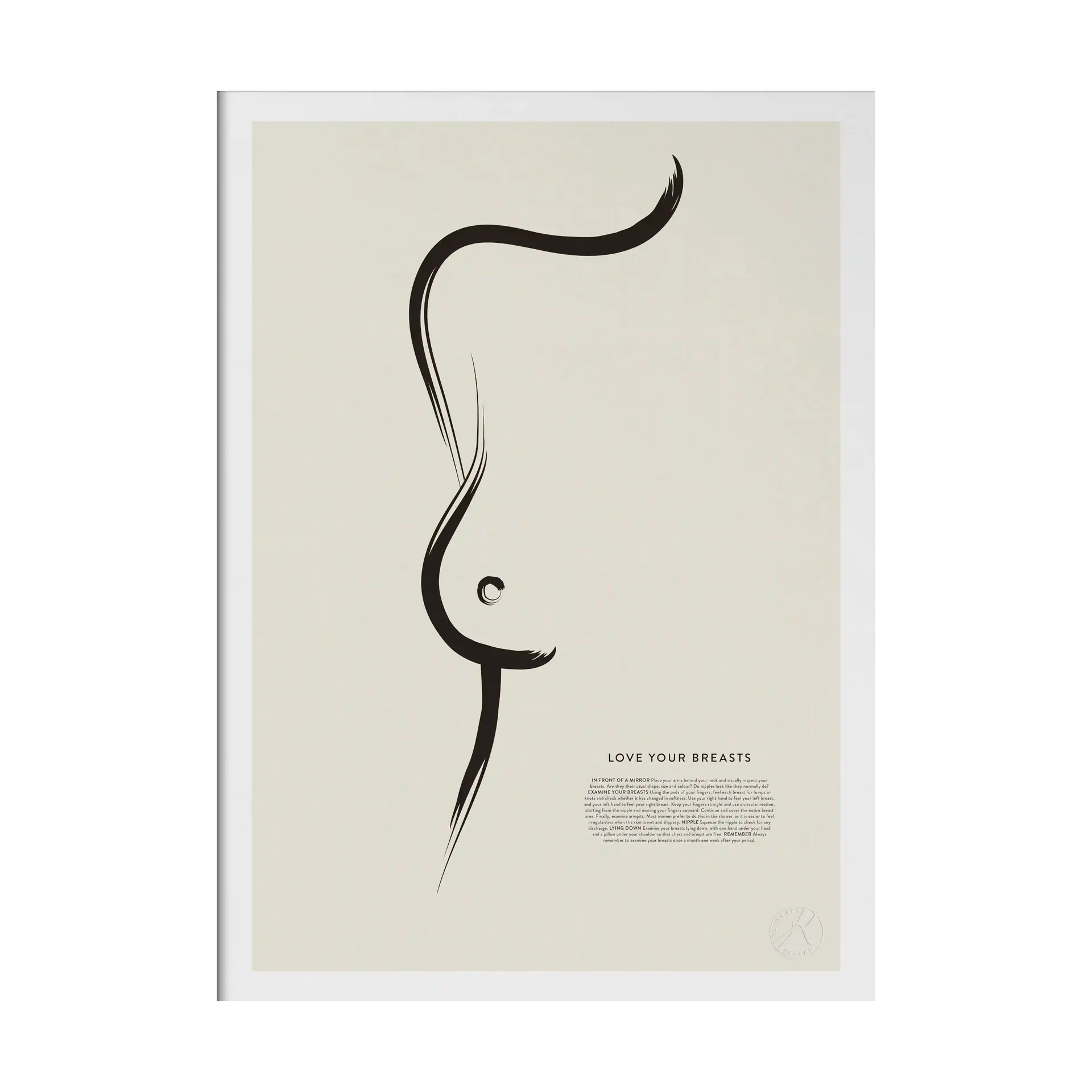 Poster Love your breasts, 50x70 cm Kunskapstavlan®