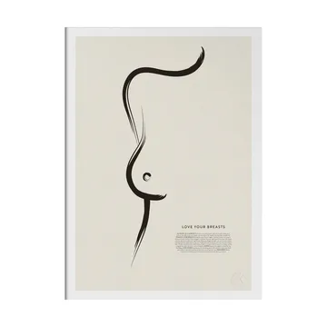 Poster Love your breasts - 50x70 cm - Kunskapstavlan®