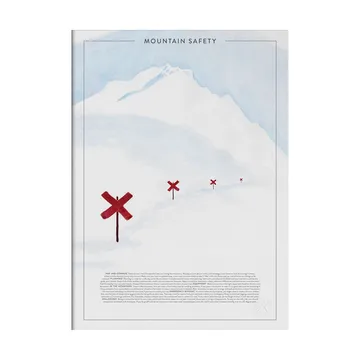 Poster sicurezza in montagna - 30x40 cm - Kunskapstavlan®