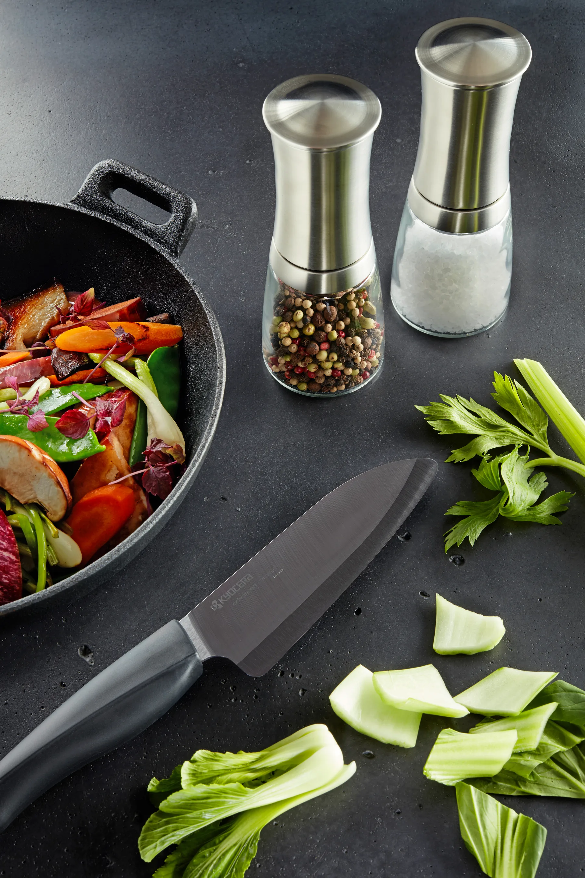 Macina spezie con contenitore in vetro Kyocera, 21 cm Kyocera