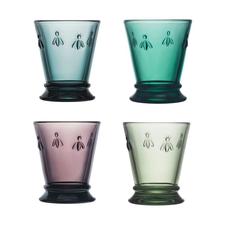 Bicchiere da drink Abeille, 26 cl, 4 pezzi - Multicolore - La Rochère