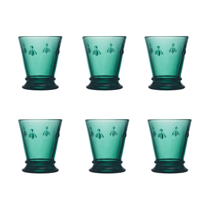Bicchiere da drink Abeille, 26 cl, confezione da 6 - Verde smeraldo - La Rochère
