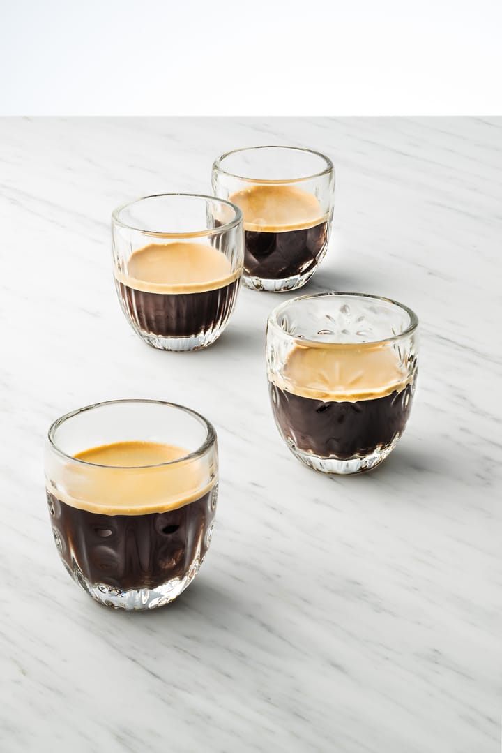 Bicchiere da espresso Troquet, 10 cl, 4 pezzi - Trasparente - La Rochère