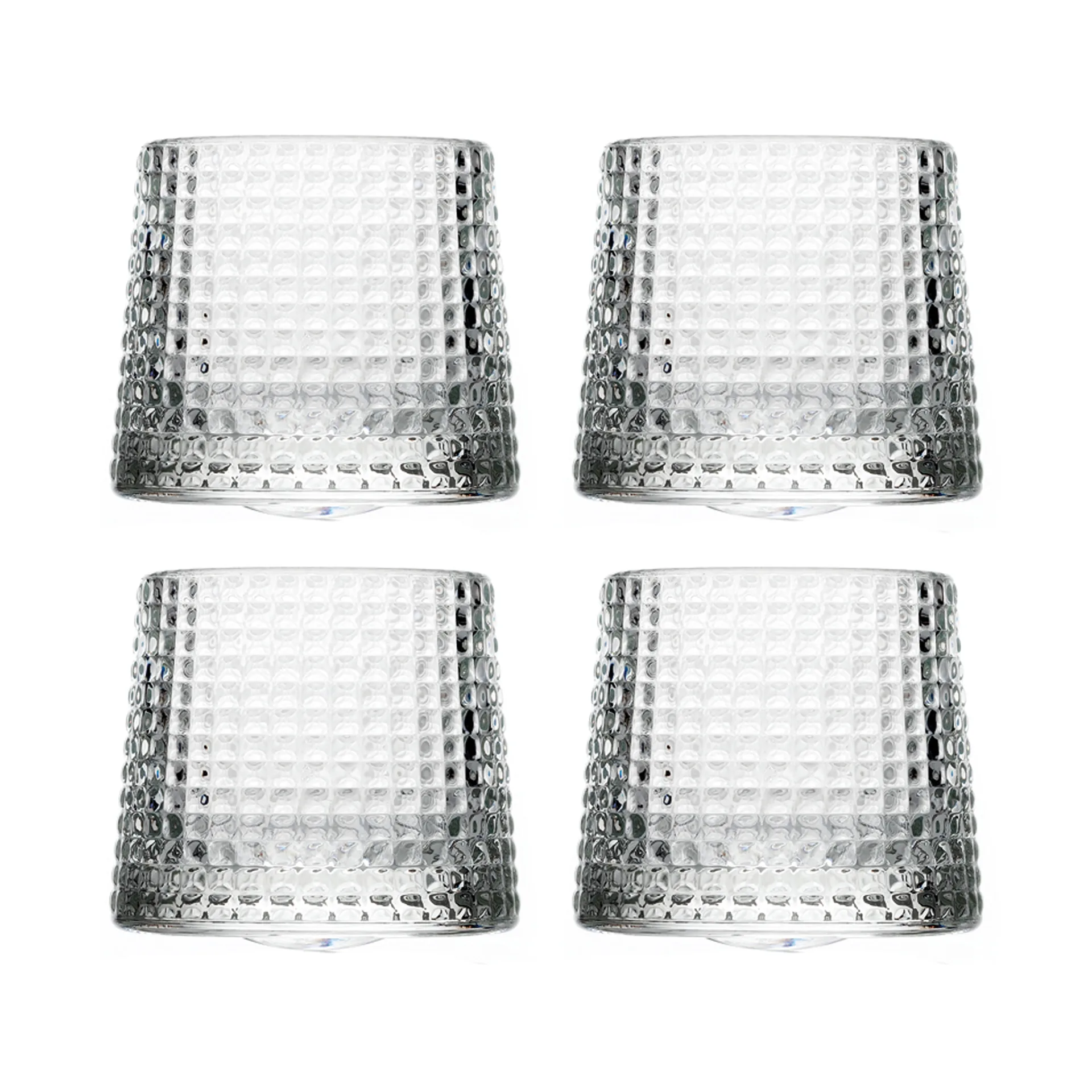 Bicchiere da whisky Blossom, 16 cl, confezione da 4, Trasparente La Rochère