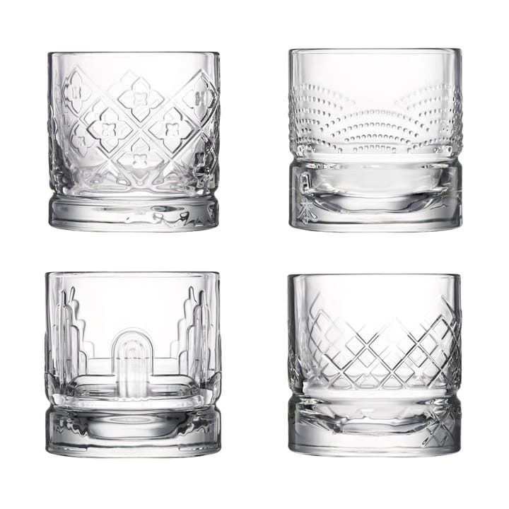Bicchiere da whisky Dandy, 4 pezzi - Trasparente - La Rochère