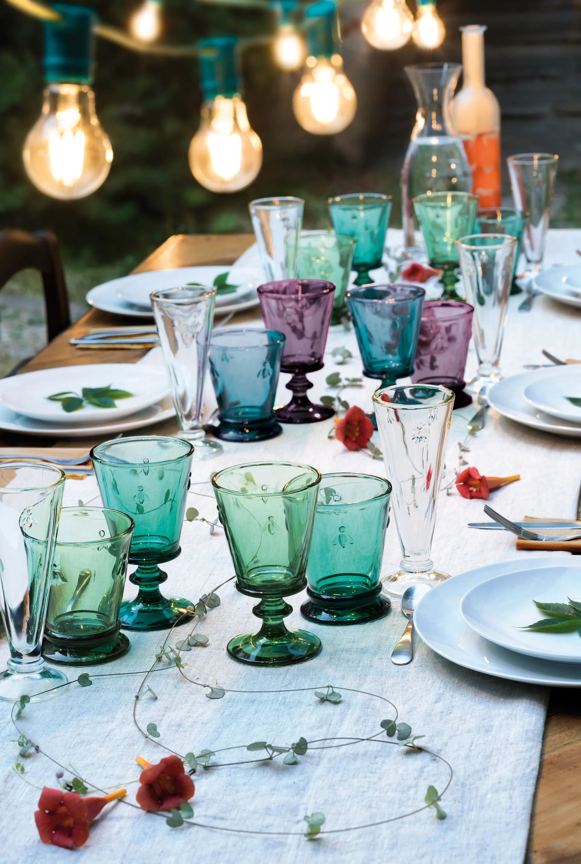 Calice da vino Abeille, 24 cl, confezione da 6, Blu scuro La Rochère