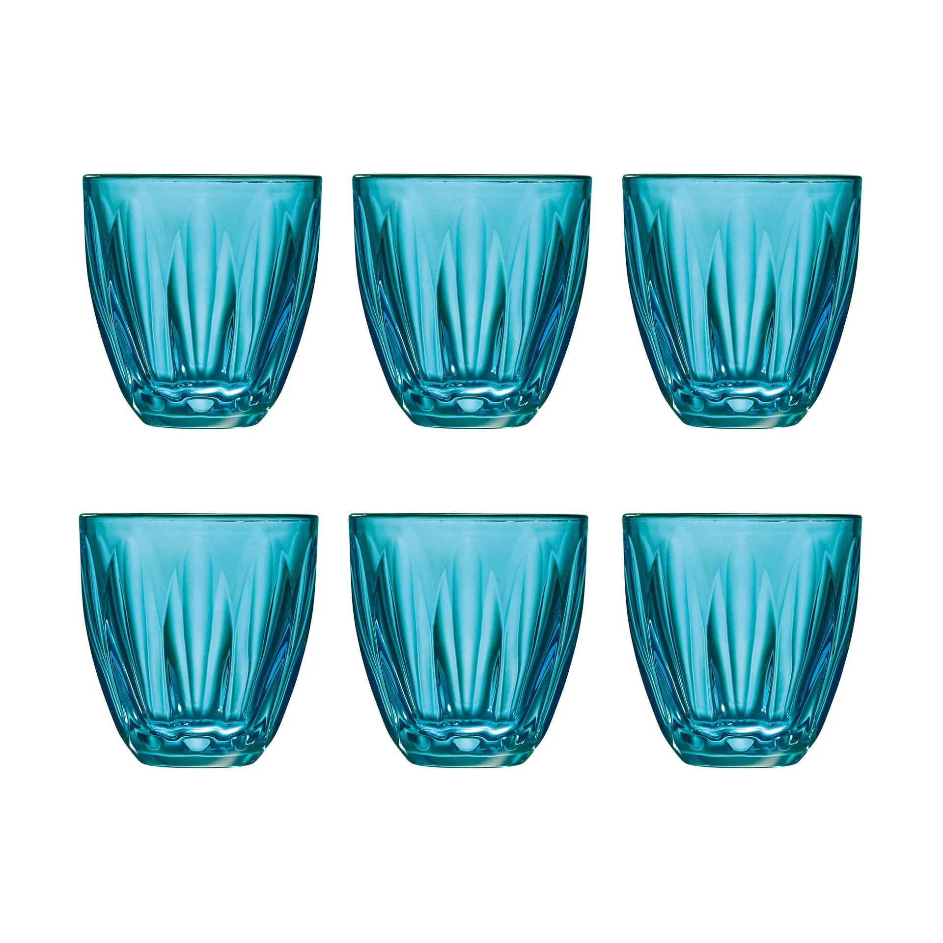 Set di 6 bicchieri Lily, Blu La Rochère