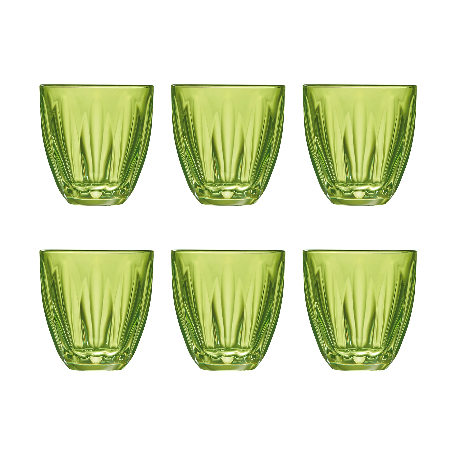 Set di 6 bicchieri Lily, Verde kiwi La Rochère
