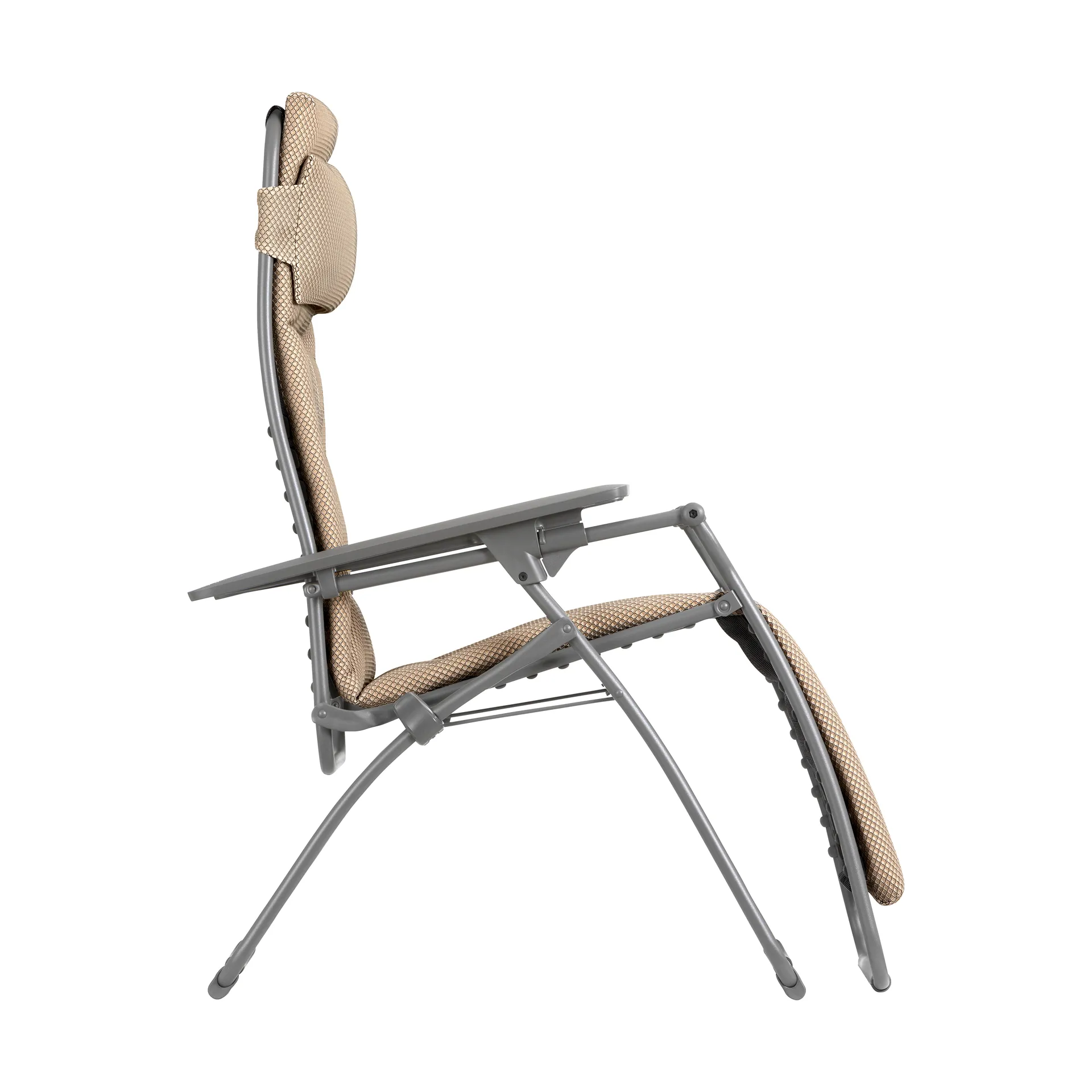 Sedia a sdraio Futura BeComfort, Grigio scuro-moka Lafuma