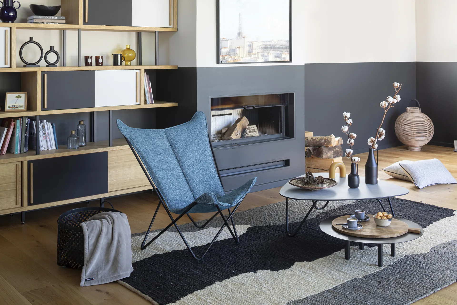 Sedia a sdraio Sphinx, Sunbrella Cobalto Lafuma