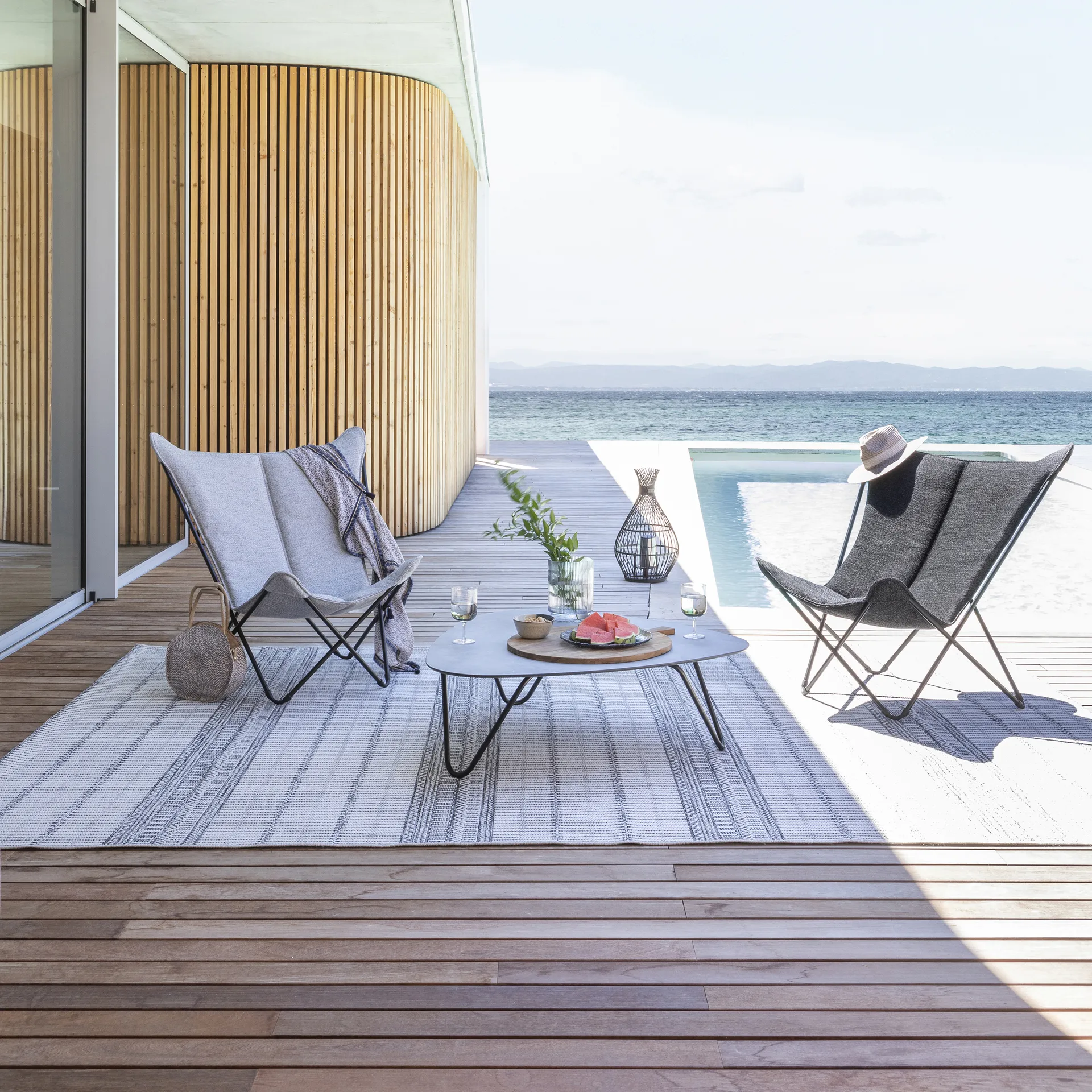 Sedia a sdraio Sphinx, Sunbrella Ebano Lafuma