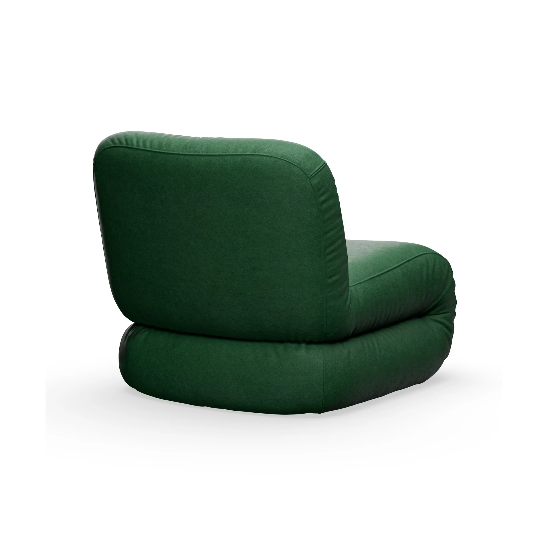 Bau poltrona, Divina melange-verde scuro, dritto Lammhults