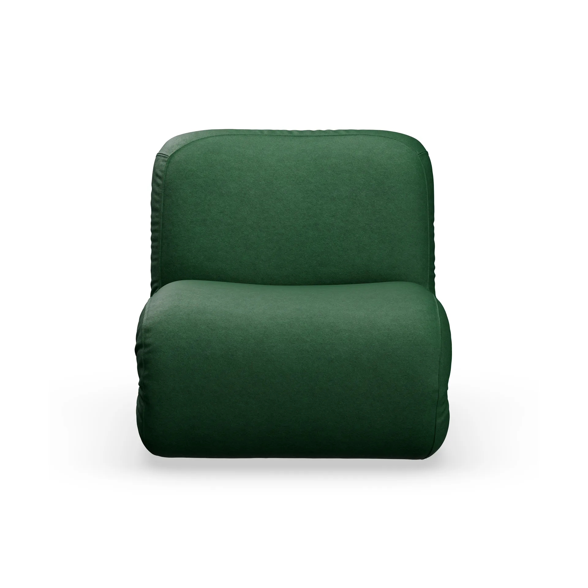 Bau poltrona, Divina melange-verde scuro, dritto Lammhults