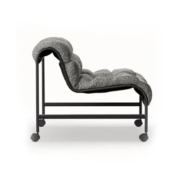 Poltrona Sunny - Zero Nero–base nero opaco con ruote - Lammhults