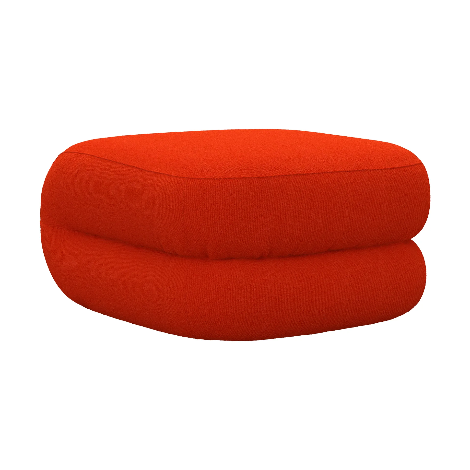 Pouf BAU, Vidar 0542 rosso, linare Lammhults