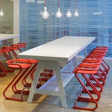 S70-3 sgabello da bar - Bianco-bianco - Lammhults