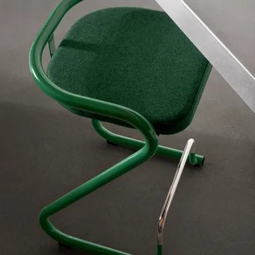 S70-3 sgabello da bar - Elmo Nordic pelle Cognac-telaio cromato - Lammhults