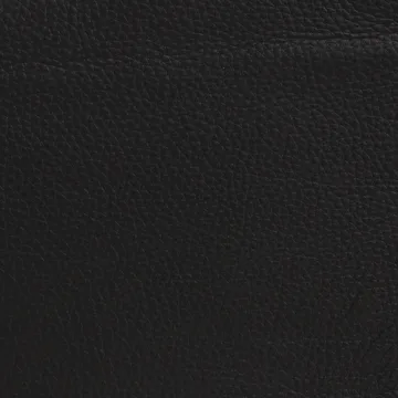 Sgabello panca - Pelle nera-telaio cromato, 45 cm - Lammhults