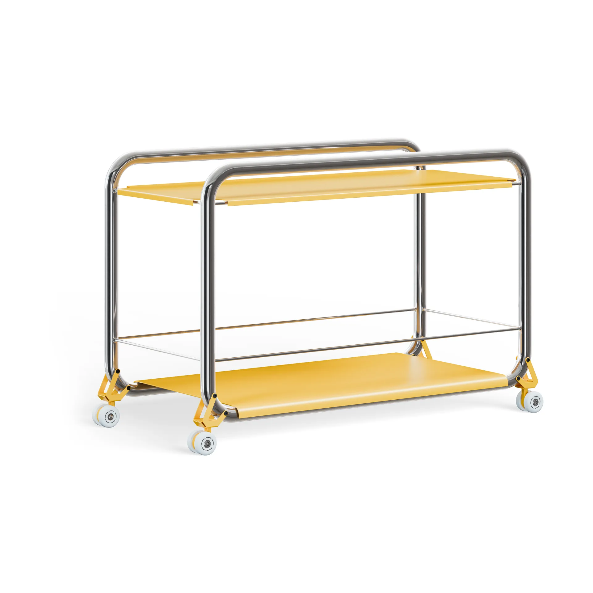 Tension carrello a rulli, Cromo-signal yellow Lammhults